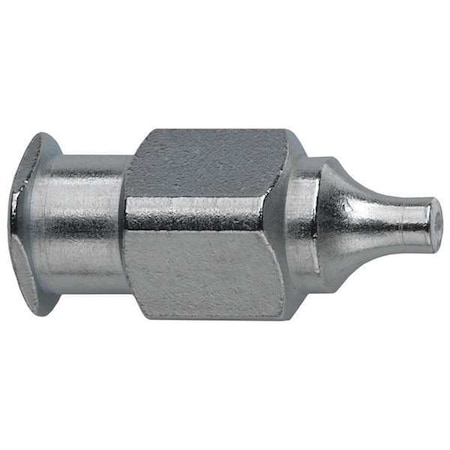 Zoro Select Female Luer Blank, Female, 316 stainless steel, Silver G532