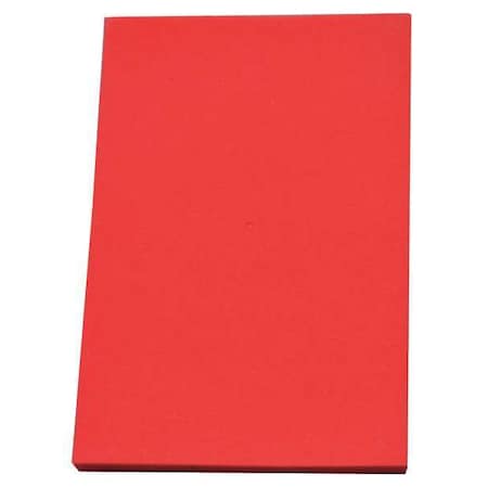 Zoro Select Foam Sheet, Crosslink, 12 in W, 24 in L, 3/8 in Thick, Red ZUSA-XPE-655