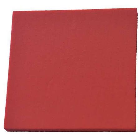 Zoro Select Foam Sheet, Crosslink, 48 in W, 48 in L, 1/4 in Thick, Red ZUSA-XPE-654