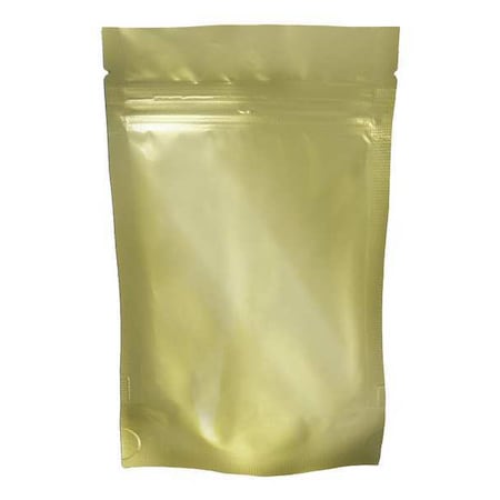 Kapak By Ampac Stand-Up Pouch, Zip Seal, 8 in L, 5 in W, 4.5 mil Thick, Foil, Polyethylene Terephthalate (PET) SP5-801EZ-500