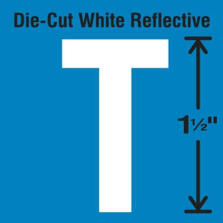 Stranco LetterLabel, Vinyl, 1-1/2inH, 7/8inW, PK5 DWR-1.5-T-5