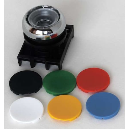 Eaton Push Button Operator, Flush, Momentary Action, Not Applicable Release, Non-Illuminated M22M-D-X-SWRGYB