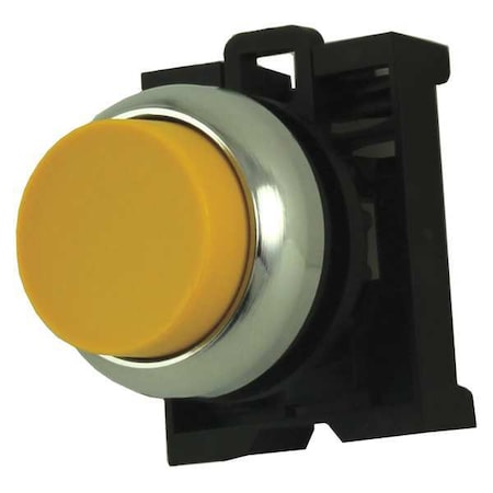 Eaton Push Button Operator, Extended, Momentary Action, Not Applicable Release, Non-Illuminated, Yellow M22M-DH-Y
