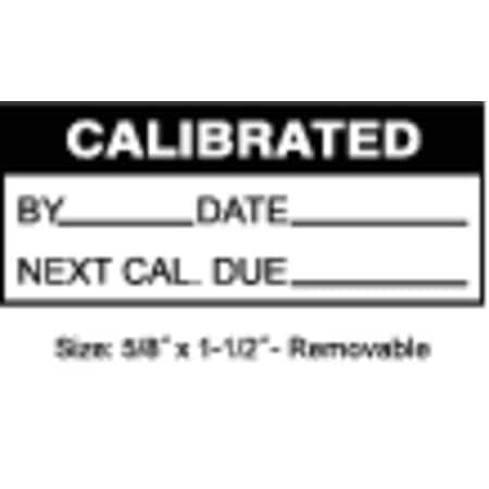 Stranco Calibration Label, ENG, Black/White, PK350, TCR-22132 TCR-22132