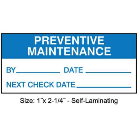 Stranco Inspection Label, ENG, Maintenance, PK225, Language: English TCSL3-39528