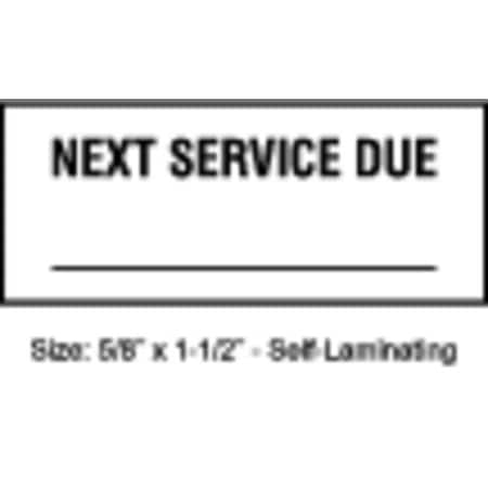 Stranco Inspection Label, ENG, Maintenance, PK350, TCSL2-10703 TCSL2-10703