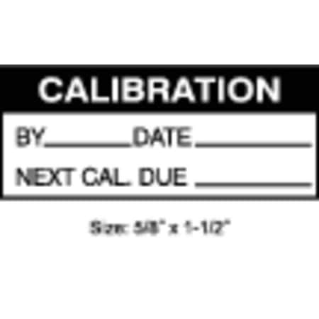 Stranco Calibration Label, ENG, Black/White, PK350, TC-10927 TC-10927