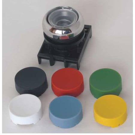 Eaton Push Button Operator, Extended, Momentary Action, Not Applicable Release, Non-Illuminated M22M-DH-X-SWRGYB