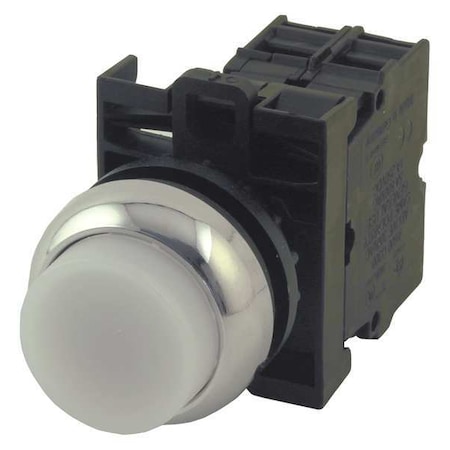 Eaton Illuminated Push Button, 22 mm, 2NO, White M22M-DLH-W-K20-230W