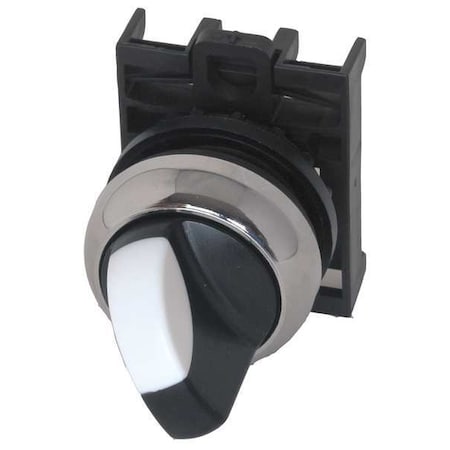 Eaton Non-Illum Selector Swtch, 22mm, 3 Pos, Knob M22M-WRK3