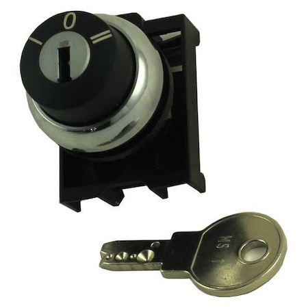 Eaton Non-Illum Selector Swtch, 22mm, 3 Pos, Keyd M22M-WRS3