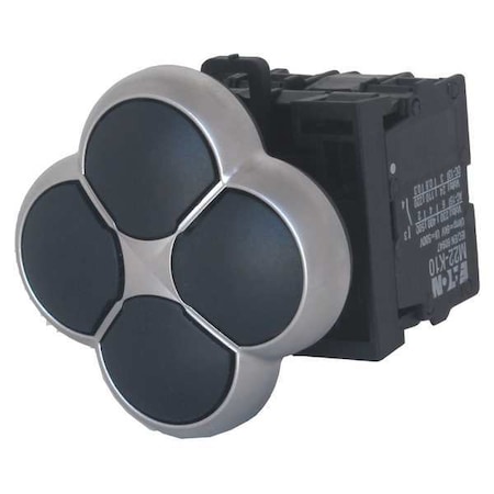 Eaton Non-Illuminated Multihead Operator, 22 mm, Oval M22-D4-S