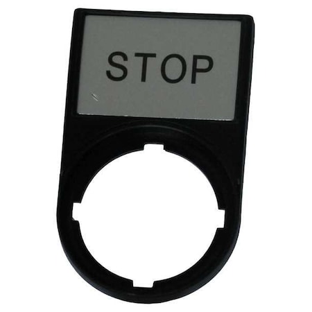 Eaton Legend Plate, Rectangular, Black M22S-ST-GB0