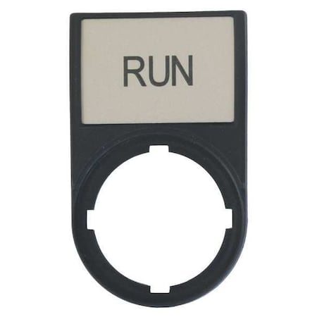 Eaton Legend Plate, Rectangular, Black M22S-ST-GB7