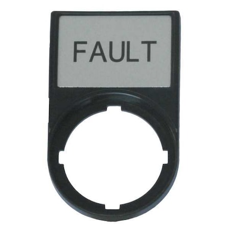 Eaton Legend Plate, Rectangular, Black M22S-ST-GB8