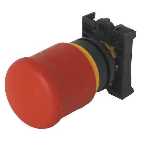 EATON E-Stop Pushbutton Operator, Red, 22mm M22-PV