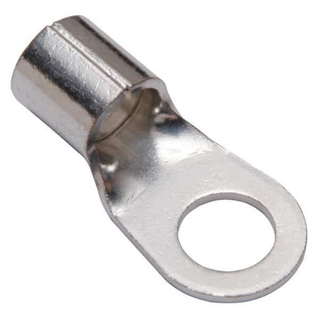 Burndy One-Hole Compression Lug, 1/0 AWG Max, 1/2 in Stud, Long Barrel, Copper, None YAD25M12E12
