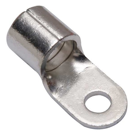 Burndy One-Hole Compression Lug, 4/0 AWG Max, 3/8 in Stud, Long Barrel, Copper, None YAD28M10E38