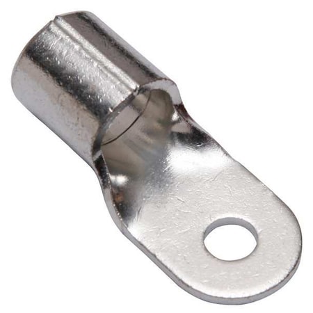 Burndy One-Hole Compression Lug, 1/0 AWG Max, 3/8 in Stud, Long Barrel, Copper, None YAD25M10E38