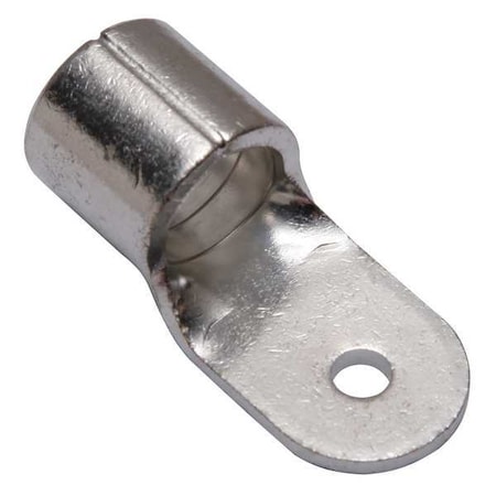 Burndy One-Hole Compression Lug, 4/0 AWG Max, 1/4 in Stud, Long Barrel, Copper, None YAD28M6E14