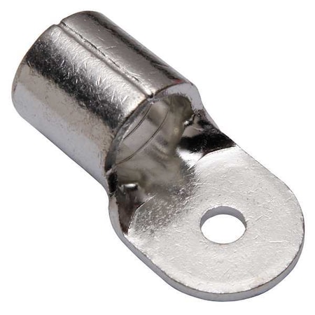 Burndy Uninsulated Compression Terminal, 400 kcmil Max, 3/8 in Stud, Long Barrel, Copper, None YAD33M10E38