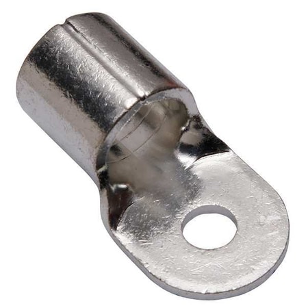 Burndy One-Hole Compression Lug, 400 kcmil Max, 1/2 in Stud, Long Barrel, Copper, None YAD33M12E12