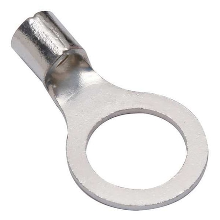 Burndy One-Hole Compression Lug, 4 AWG Max, 3/4 in Stud, Long Barrel, Copper, None, 5 PK YAD4CM20E34