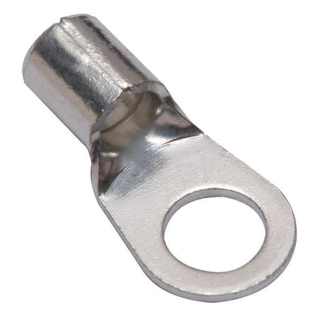 Burndy One-Hole Compression Lug, 6 AWG Max, 5/16 in Stud, Long Barrel, Copper, None, 10 PK YAD6CM8E516