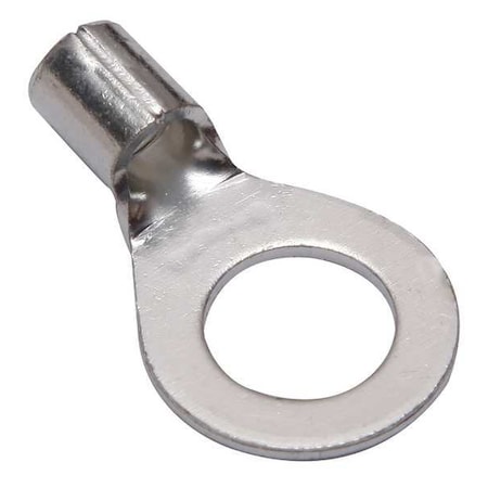 Burndy One-Hole Compression Lug, 8 AWG Max, 3/8 in Stud, Long Barrel, Copper, None, 10 PK YAD8CM10E38