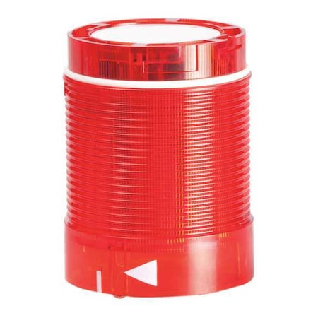Dayton Tower Light Module, 120V AC, Red, 50 mm Dia., 2 3/4 in Height, LED 30XT72