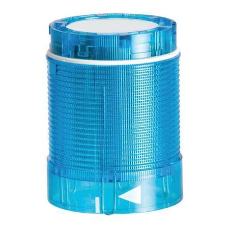 Dayton Tower Light Module, 24V AC, 24V DC, Blue, 50 mm Dia., 2 3/4 in Height, LED 30XT70