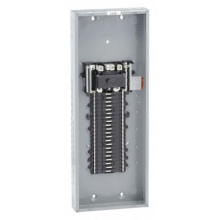 Square D Load Center, QO, 42 Spaces, 200A, 120/240V AC, Convertible Main Circuit Breaker, 1 Phase QO142M200P