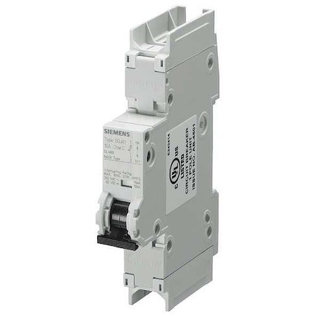 SIEMENS Miniature Circuit Breaker, 3 A, 240V AC, 1 Pole, Standard Mounting Rail Mounting Style, 5SJ4 Series 5SJ41048HG41