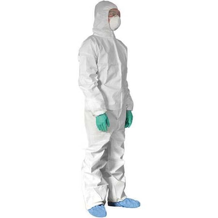 Zoro Select Coverall, Xl, Basic Micro Microporous, Zipper, Elastic Cuff, Serged Seam 30ZE25