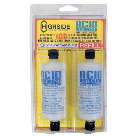 Highside Chemicals Acid Neutralizer Refill Kit, 2 oz., PK2 HS18022