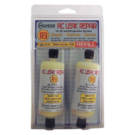 HIGHSIDE CHEMICALS AC Leak Repair Kit Refill, PK2 HS60022