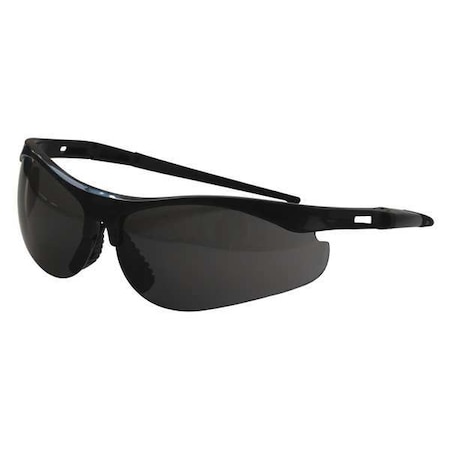 Condor Thecla, Safety Glasses, Anti-Scratch, Gray Lens, Black Frame, Half-Frame 30ZC64