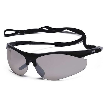 Condor Thecla, Safety Glasses, Anti-Scratch, Light Gray Lens, Black Frame, Half-Frame 30ZC67