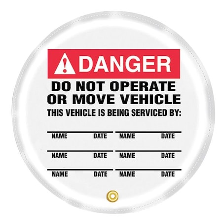 Accuform Steering Wheel Cover, Do Not Operate, 16 KDD718