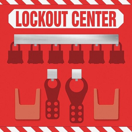 Accuform Lockout Board, Unfilled, 14" H KST816