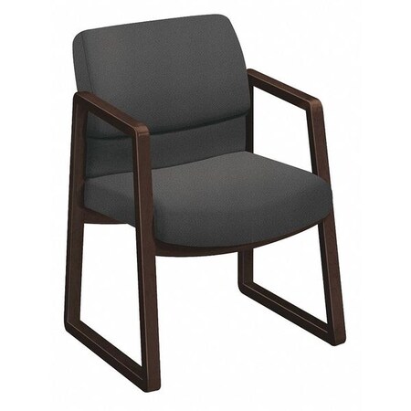 House Of Doolittle Chair, Guest, Sledbase, Irn Fabric Seat HOD343