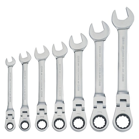 Craftsman Combination Wrench Set, 12 Points, Chrome CMMT87009