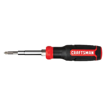 Craftsman Multi-Bits Screwdriver, 3" L, 6 pcs. CMHT68000