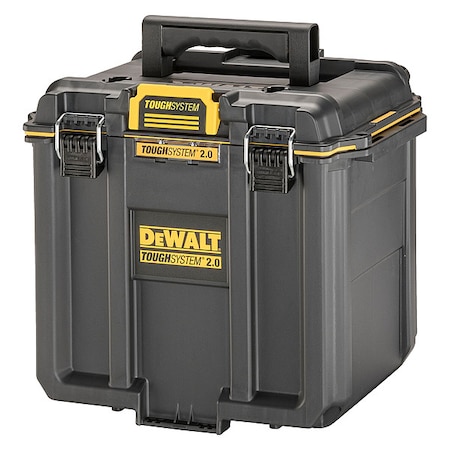 Dewalt ToughSystem 2.0 Deep Compact Tool Box, Plastic, Black/Yellow, 15-1/2 in W x 10 in D x 13-3/4 in H DWST08035
