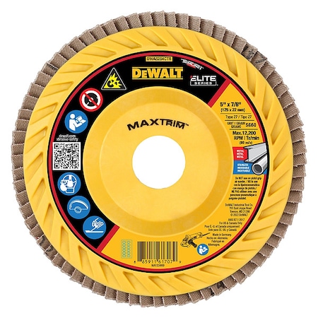 Dewalt XP(TM) Ceramic MAXTRIM Trimmable Flap Disc DWA8284CTR