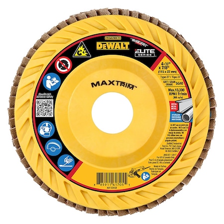 Dewalt XP(TM) Ceramic MAXTRIM Trimmable Flap Disc DWA8280CTR