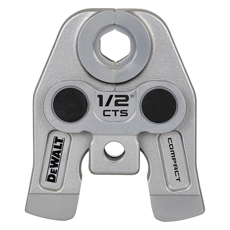 Dewalt Compact CTS Press Jaw For 1/2 in Copper/Stainless Pipe, Gray Galvanized DCE210012