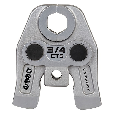 Dewalt Compact CTS Press Jaw For 3/4 in Copper/Stainless Pipe, Gray Galvanized DCE210034
