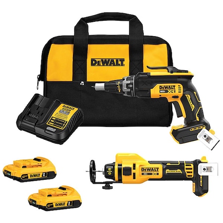 Dewalt Cordless Combo Kit 20V MAX Cut-Out Tool + Screwgun DCK265D2