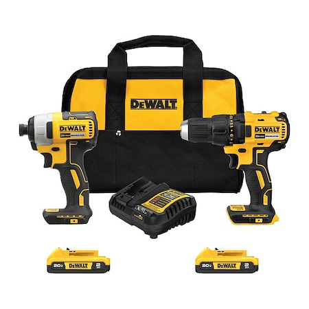Dewalt Cordless Combo Kit 20V MAX Dril Driver + Hex Screwdriver DCK277D2